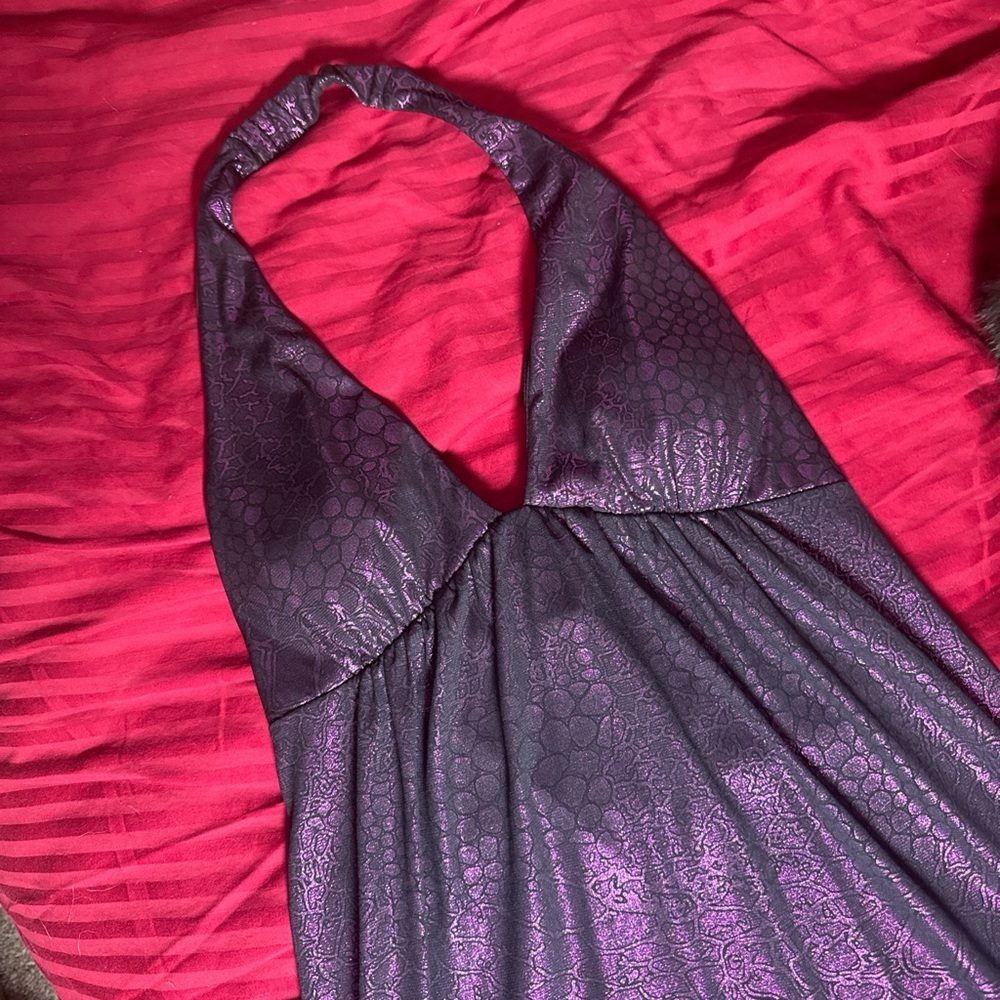 Purple Halter Dress